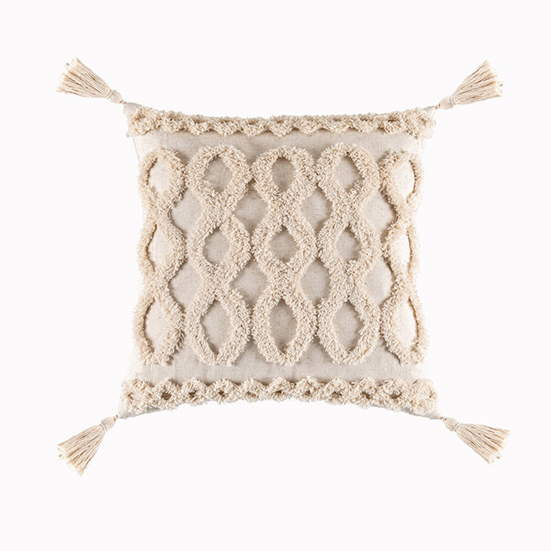 Beige cushion with Zip 45x 45cm/30x50cm - BohèmeCushion