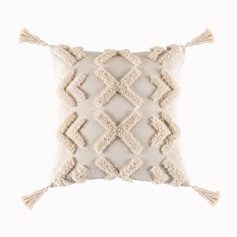 Beige cushion with Zip 45x 45cm/30x50cm - BohèmeCushion