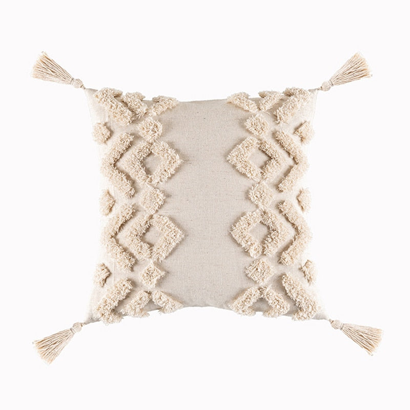 Beige cushion with Zip 45x 45cm/30x50cm - BohèmeCushion