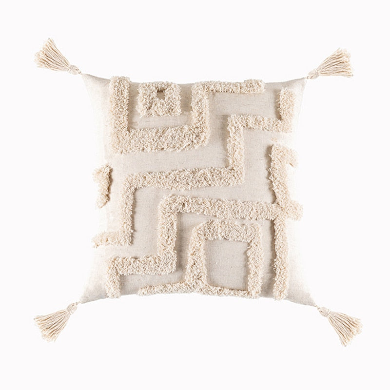 Beige cushion with Zip 45x 45cm/30x50cm - BohèmeCushion