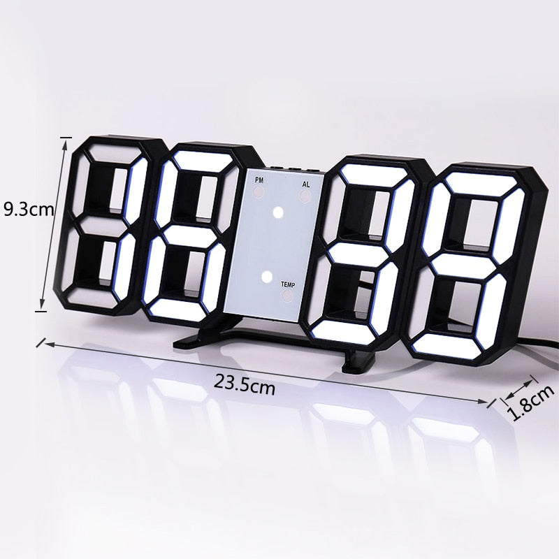 3D LED Horloge digitale