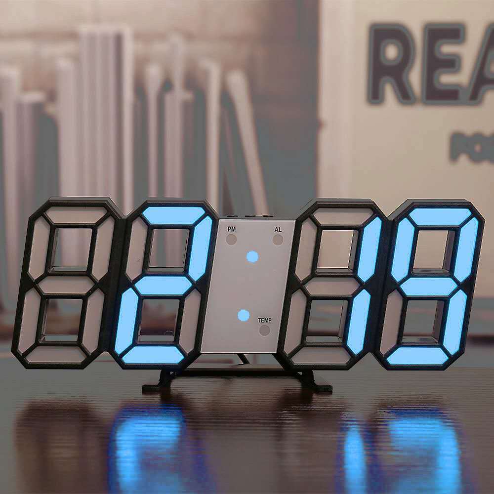 3D LED Horloge digitale