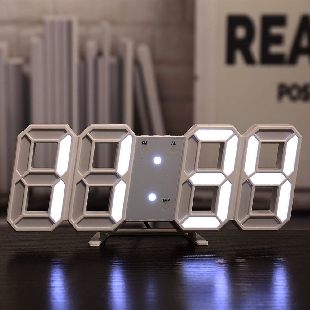 3D LED Horloge digitale