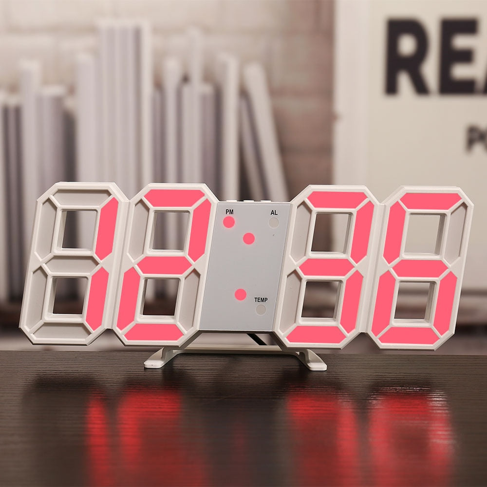 3D LED Horloge digitale