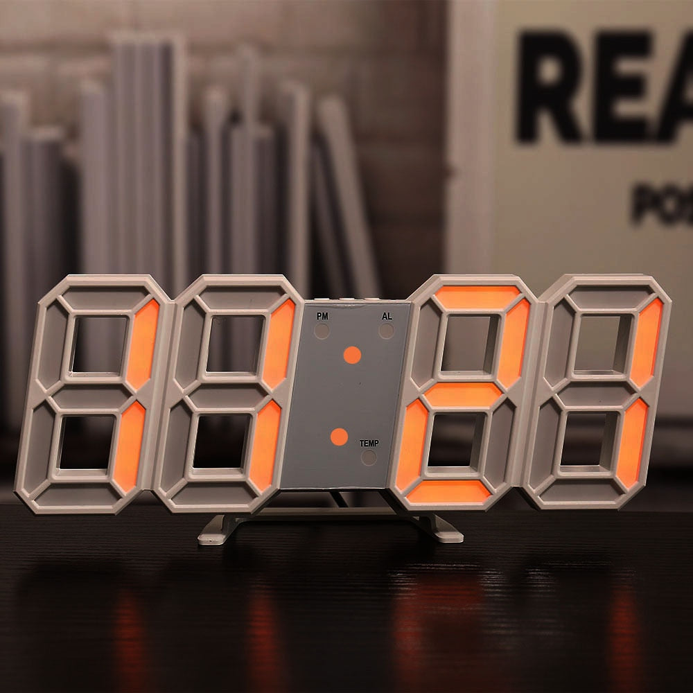 3D LED Horloge digitale