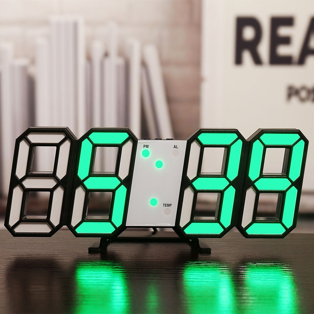 3D LED Horloge digitale