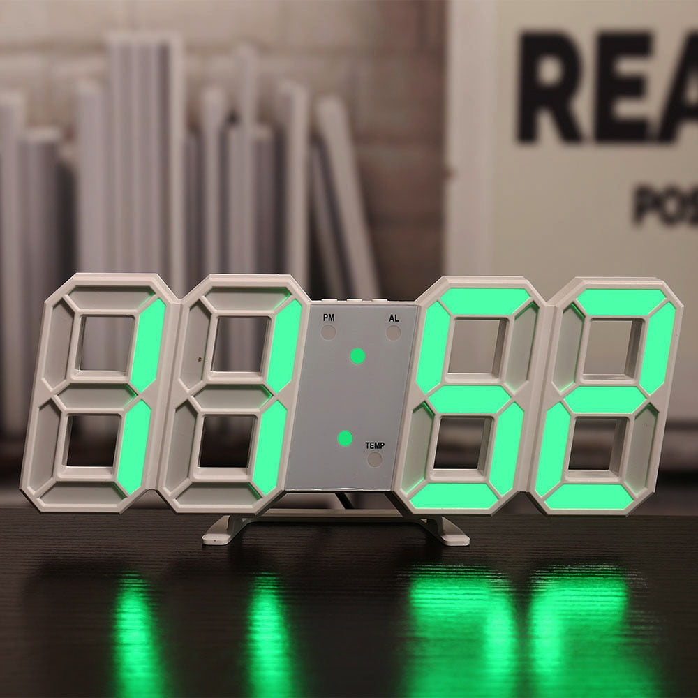 3D LED Horloge digitale