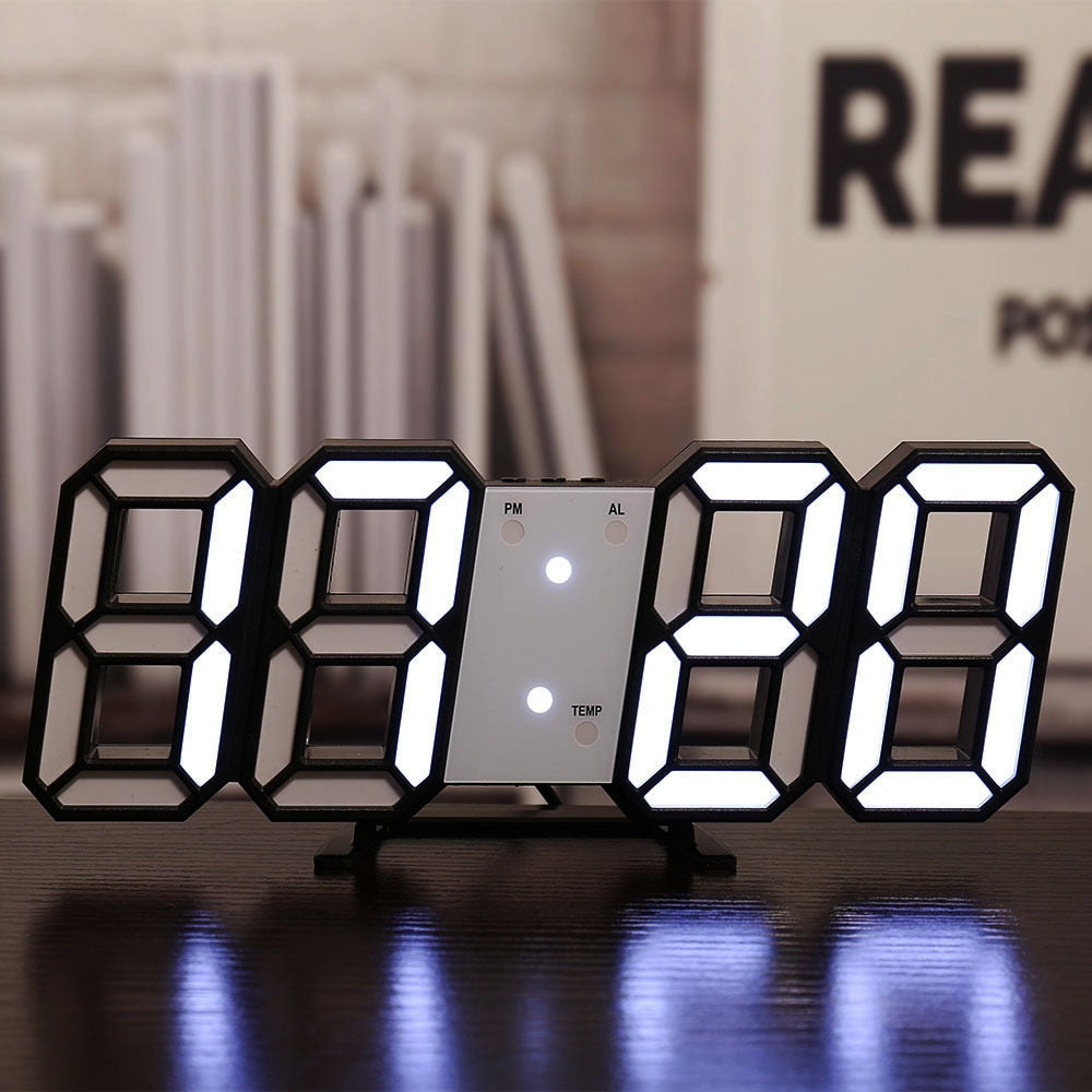 3D LED Horloge digitale