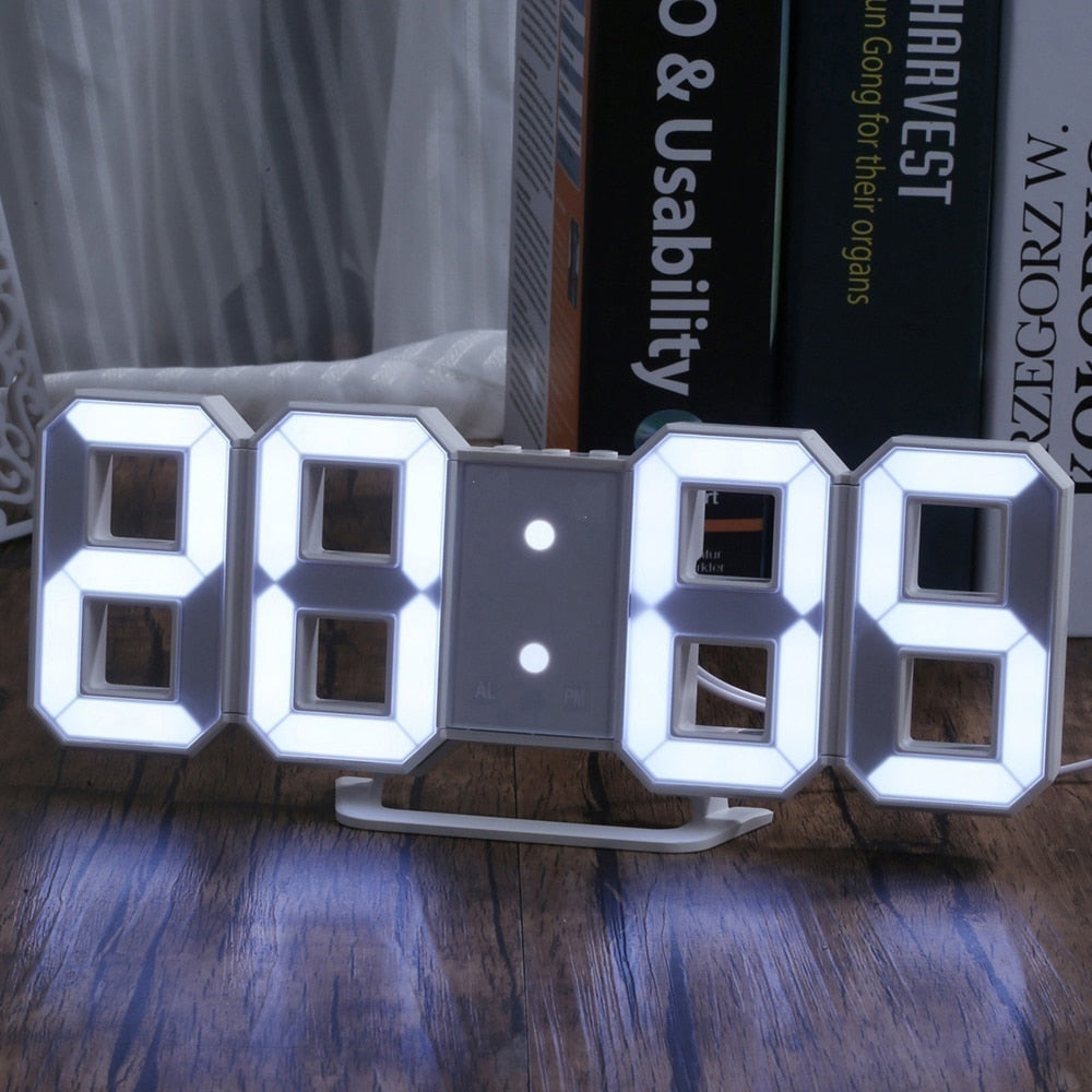 3D LED Horloge digitale